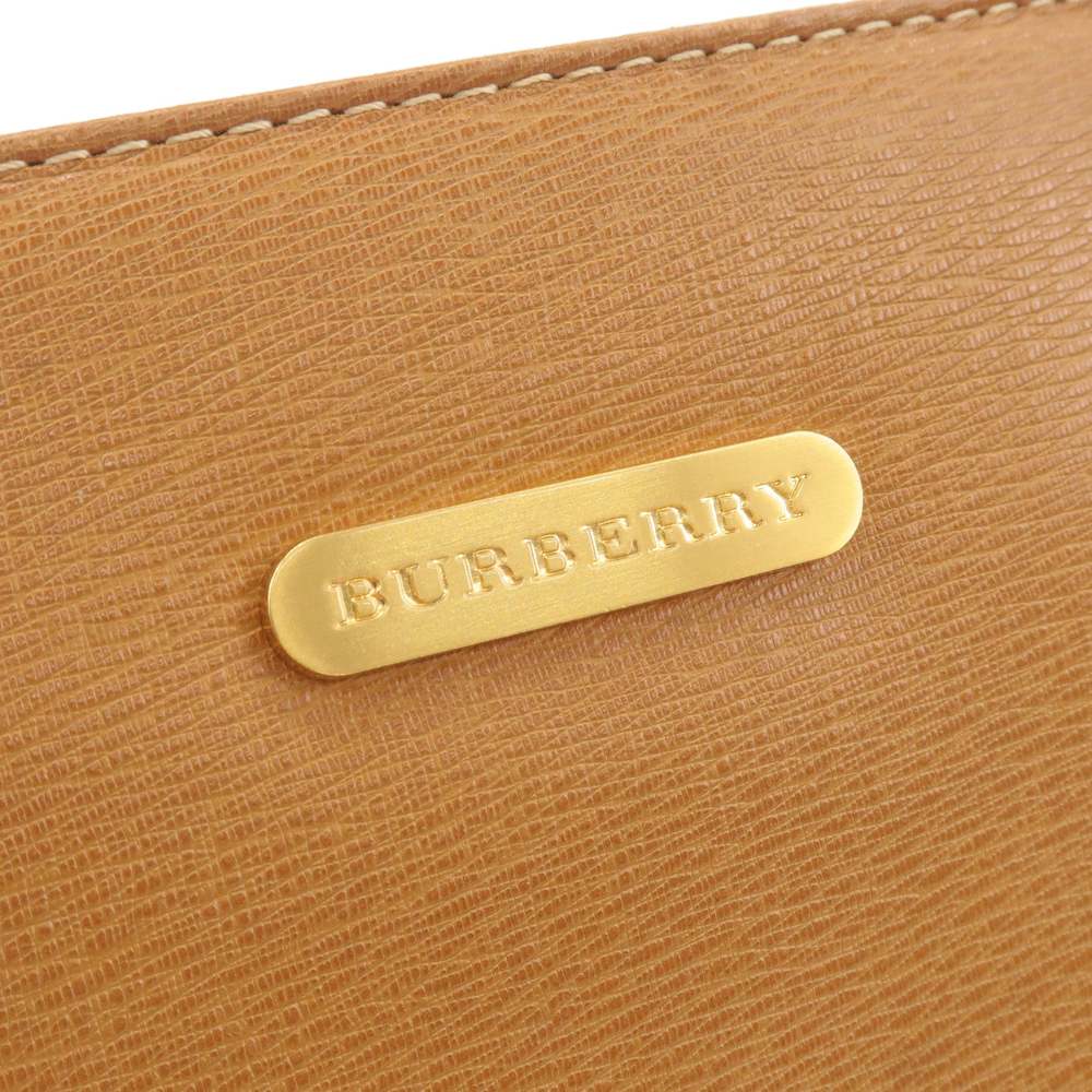BURBERRY Leather Hand Bag Tote Bag Brown - Picture 8 of 10